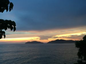 Sunset overlooking Jaco in Costa Rica