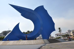 Huge SailFish statue in Manzanillo