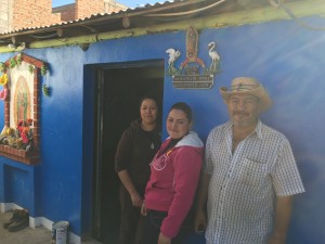 Family of where we had breakfast of menudo and tacos. 