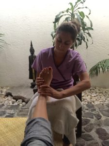 Wonderful foot massage. 